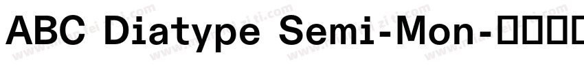 ABC Diatype Semi-Mon字体转换